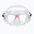Cressi Marea + Seal Dry Jr Tauchset klar/rosa 4