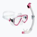 Cressi Estrella + Seal Dry klar/rosa Tauchset