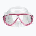 Cressi Estrella + Seal Dry klar/rosa Tauchset 4