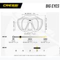Cressi Big Eyes blau/orange/klar/azurblau Tauchmaske 3