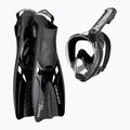Cressi Baron + Tonga Tauchset schwarz/schwarz/schwarz