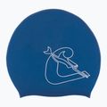 Cressi Loira Long Hair Badekappe blau/weiß 2