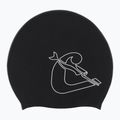 Cressi Loira Long Hair Badekappe schwarz/weiß 2