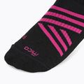 Skisocken Mico Heavy Weight Superthermo Primaloft Merino Ski black fuchsia 3
