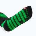 Skisocken Mico Heavy Weight Superthermo Primaloft Merino Ski black fluorescent green 4