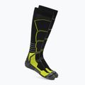 Skisocken Mico Medium Weight Superthermo Natural Marino Ski black/fluorescent yellow