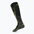 Skisocken Mico Medium Weight Superthermo Natural Marino Ski black/fluorescent yellow 2