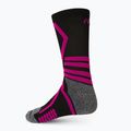 Skisocken Mico Medium Weight X-Performance X-C Ski schwarz-rosa CA146 2