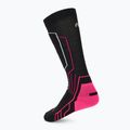 Damen-Skisocken Mico Medium Weight Warm Control Ski black/fluorescent fuchsia 2