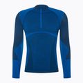 Unterwäsche Funktionsshirt Herren Mico Warm Control Zip Neck blau IN1852