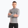Herren Thermoaktiv-Sweatshirt Mico Odor Zero Mock Neck grigio