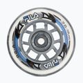Rollerblade-Räder mit Lagern FILA Wheels+A5+Alus 6mm white