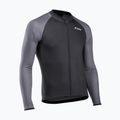 Herren Northwave Blade 4 LS Fahrradtrikot schwarz / dunkelgrau 5