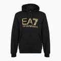 Herren EA7 Emporio Armani Zug Logo Serie Big Logo Hoodie schwarz