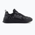 EA7 Emporio Armani Ace Runner Special dreifach schwarz / silberne Schuhe 8