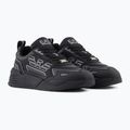 EA7 Emporio Armani Ace Runner Special dreifach schwarz / silberne Schuhe 9