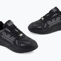 EA7 Emporio Armani Ace Runner Special dreifach schwarz / silberne Schuhe 13