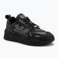 EA7 Emporio Armani Ace Runner Special dreifach schwarz / silberne Schuhe