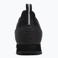 EA7 Emporio Armani Schwarz & Weiß Carbon dreifach schwarz / Silber Logo Schuhe 6