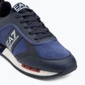 EA7 Emporio Armani Schwarz & Weiß Wildleder Sky Captain / Deep Cobal / Mineral Schuhe 7
