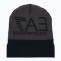 EA7 Emporio Armani Berg Sichtbarkeit Beanie Asphalt / schwarz Wintermütze 4