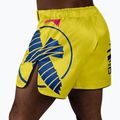 Herren Hayabusa Icon Mid-Thigh MMA Trainingsshorts gelb/blau 3
