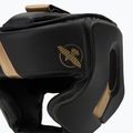 Hayabusa T3 Headgear Boxhelm schwarz/gold 4