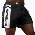Herren Hayabusa Icon Mid-Thigh MMA Trainingsshorts schwarz/weiß