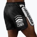 Herren Hayabusa Icon Mid-Thigh MMA Trainingsshorts schwarz/weiß 3