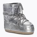 Damen Moon Boot Icon Low Glitter silberne Schneestiefel