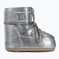 Damen Moon Boot Icon Low Glitter silberne Schneestiefel 2