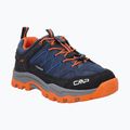 CMP Kinder-Trekking-Stiefel Rigel Low Wp b.blue / arancio 8