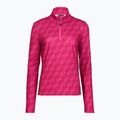 Damen Ski‑Sweatshirt EA7 Emporio Armani Pure Powerstretch T-Top Half Zip fancy vivacious mono