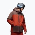 Herren-Skijacke Oakley Canopy Pro Insulated dark umber/flame red