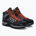 CMP Rigel Mid grau-orange Herren-Trekkingstiefel 3Q12947 4