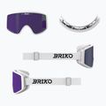 Skibrille Briko Pulse white/purple 5
