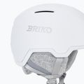 Skihelm Briko Yuki matt shiny white/silver 7