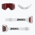 Skibrille Briko Chill white/red 5