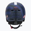 Skihelm Briko Aran USA matt tangaroa blue/biscay blue/cardinal red/white 4