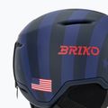 Skihelm Briko Aran USA matt tangaroa blue/biscay blue/cardinal red/white 7