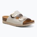 Damen-Pantoletten Scholl Montery 2 Straps Ad Med off white