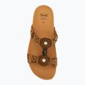 Damen-Pantoletten Scholl New Bogota Wedge Med cognac/multi 5