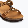 Damen-Pantoletten Scholl New Bogota Wedge Med cognac/multi 7