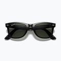 Sonnenbrille Ray-Ban Wayfarer Classic black/green polarized 3