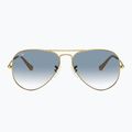 Sonnenbrille Ray-Ban Aviator Classic arista gold/light blue 2