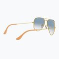 Sonnenbrille Ray-Ban Aviator Classic arista gold/light blue 6