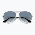 Sonnenbrille Ray-Ban Aviator Classic silver/light blue 3