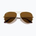 Sonnenbrille Ray-Ban Aviator Classic arista gold/brown polarized 3