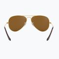 Sonnenbrille Ray-Ban Aviator Classic arista gold/brown polarized 5