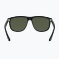 Sonnenbrille Ray-Ban Boyfriend black/dark green polarized 5